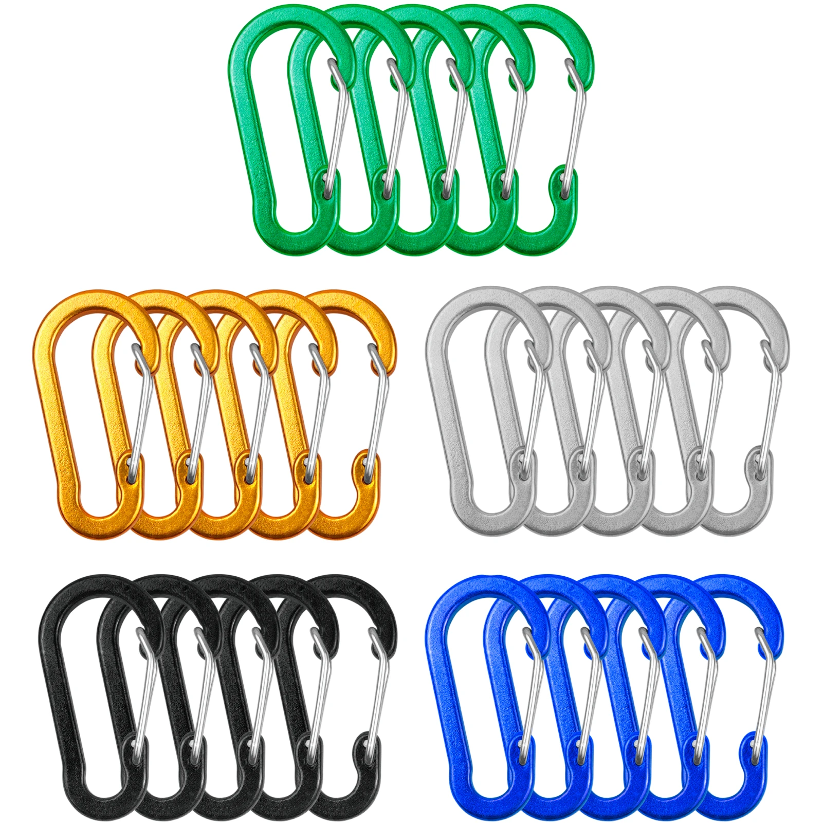5/10/12pcs Carabiner Clips Min - Fishing Kit Compact recension och pris