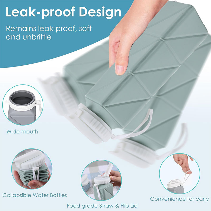 620ml Collapsible Water Bottle - Water Bag Collapsible recension och pris
